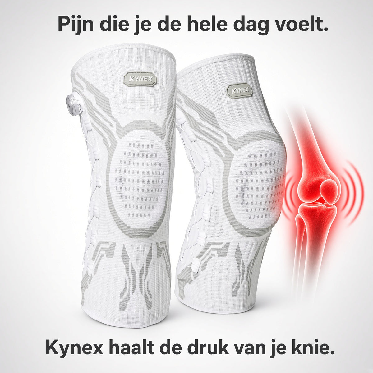 KYNEX Kniebrace — Professionele Knieondersteuning met Draaiknop