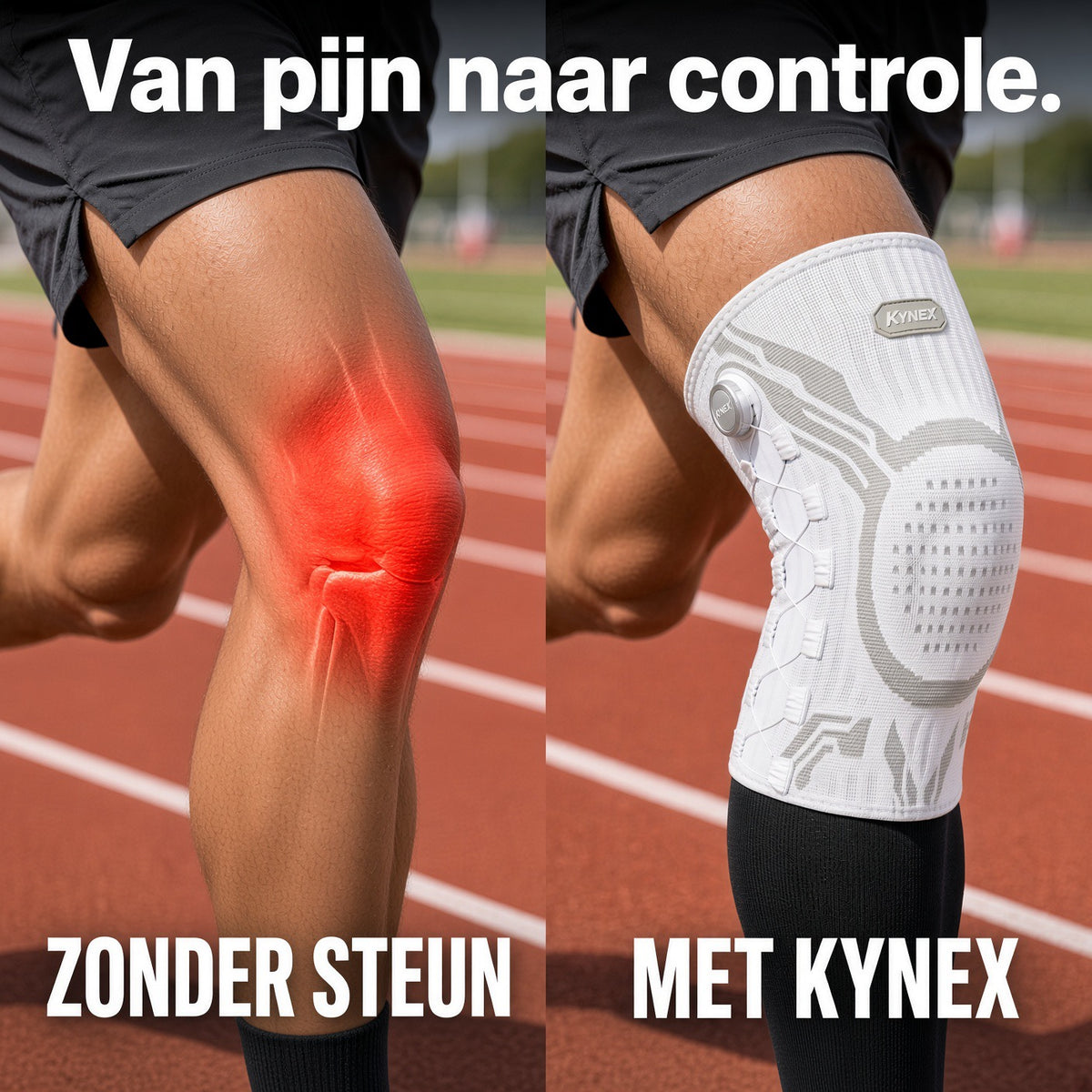 KYNEX Kniebrace — Professionele Knieondersteuning met Draaiknop