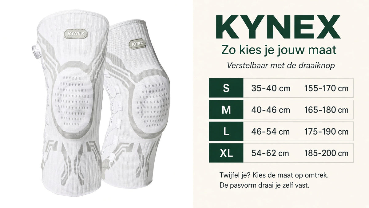 KYNEX Kniebrace — Professionele Knieondersteuning met Draaiknop